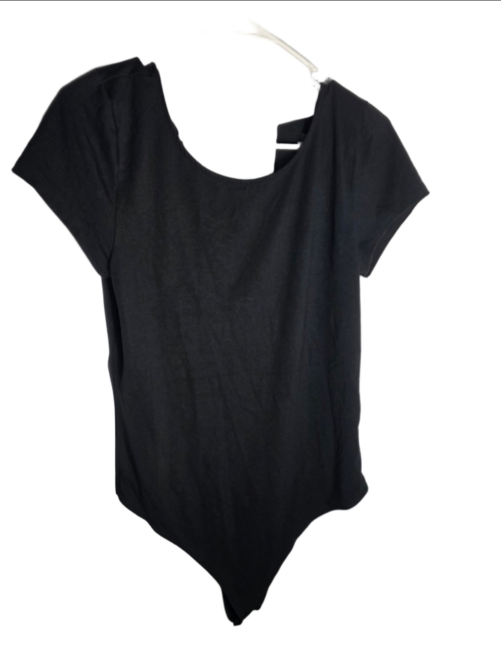 Women's American Eagle Black Bodysuit nwt tie back classic bodycon sexy chic xl